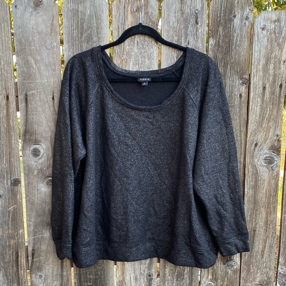 Torrid dark gray sparkle sweater